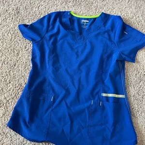 Blue scrub top